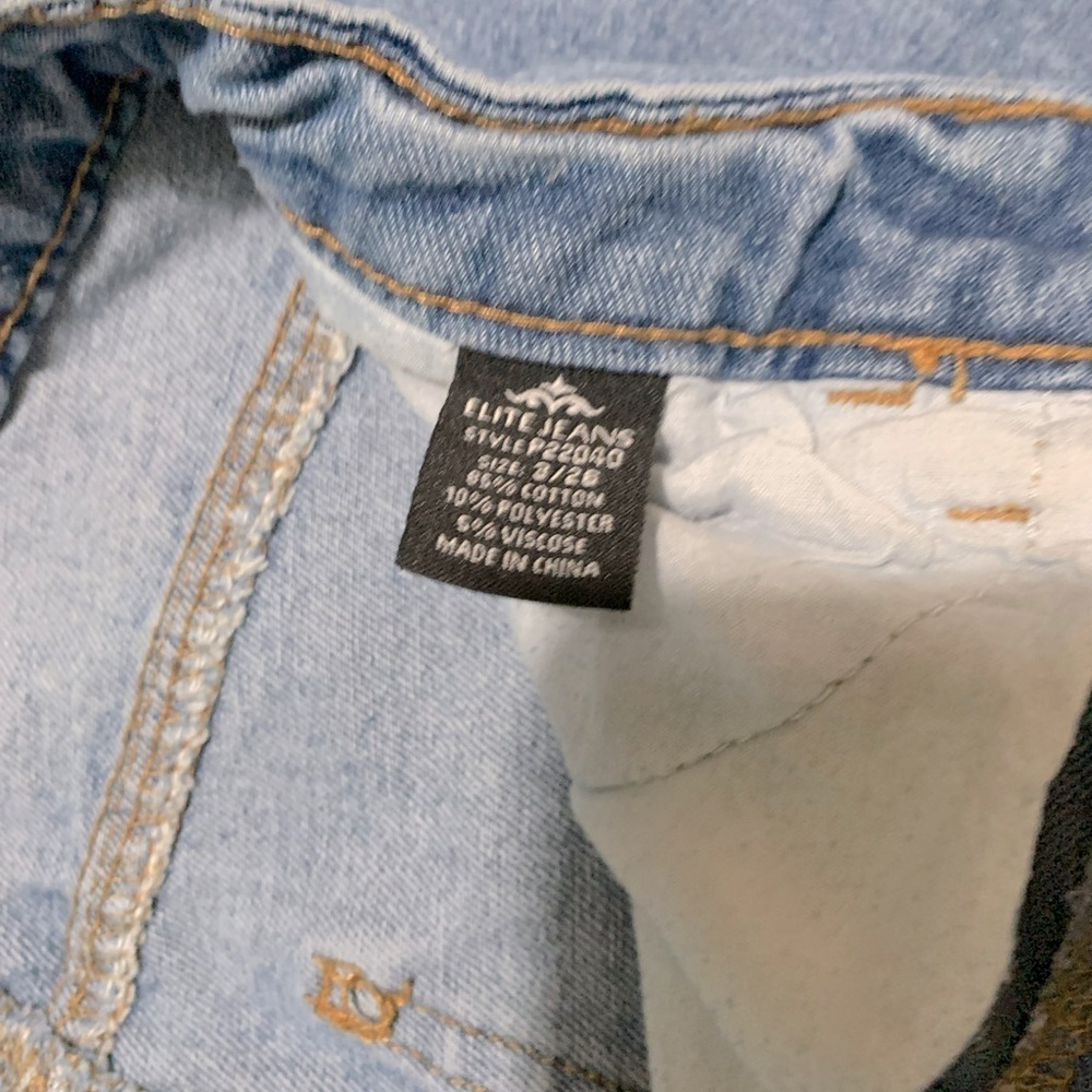 Elite Jeans Size 3 Color Blue - Picture 4 of 7